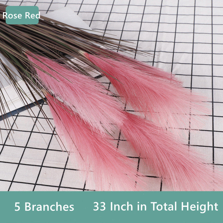 Bulk 33" Grass Artificial Plant Faux Reed Grass Fake Shrubs Outdoor Plant Pampas Wholesale