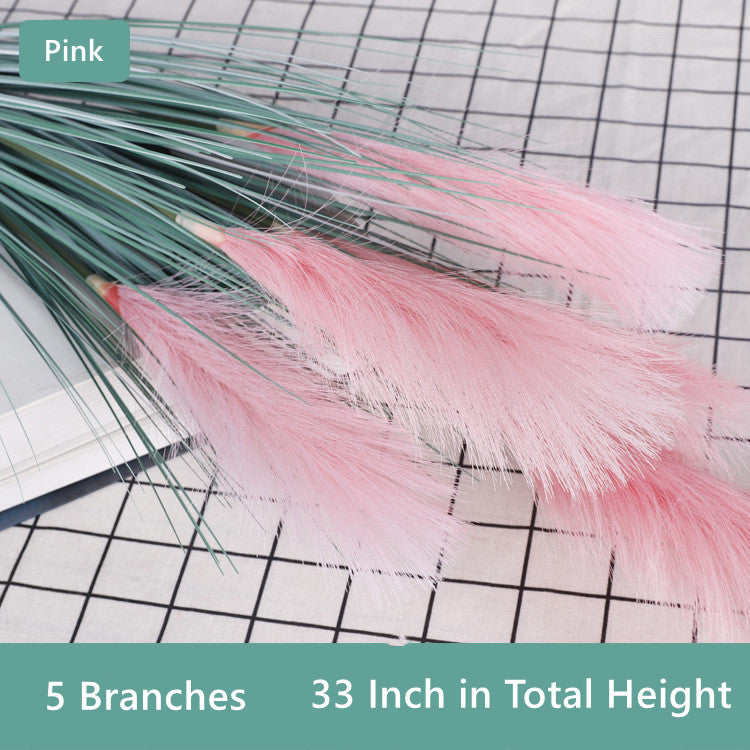 Bulk 33" Grass Artificial Plant Faux Reed Grass Fake Shrubs Outdoor Plant Pampas Wholesale