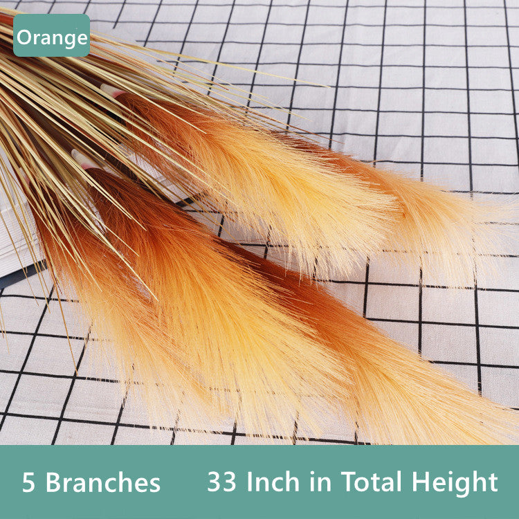 Bulk 33" Grass Artificial Plant Faux Reed Grass Fake Shrubs Outdoor Plant Pampas Wholesale