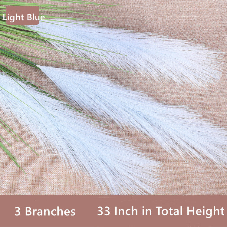 Bulk 33" Grass Artificial Plant Faux Reed Grass Fake Shrubs Outdoor Plant Pampas Wholesale