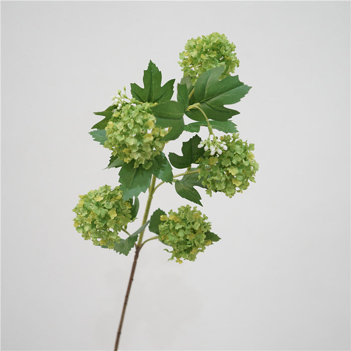 Bulk 31" Hydrangea Long Stems Spray Green Plants Flowers Silk Artificial for Home Office Decoration Table Wholesale