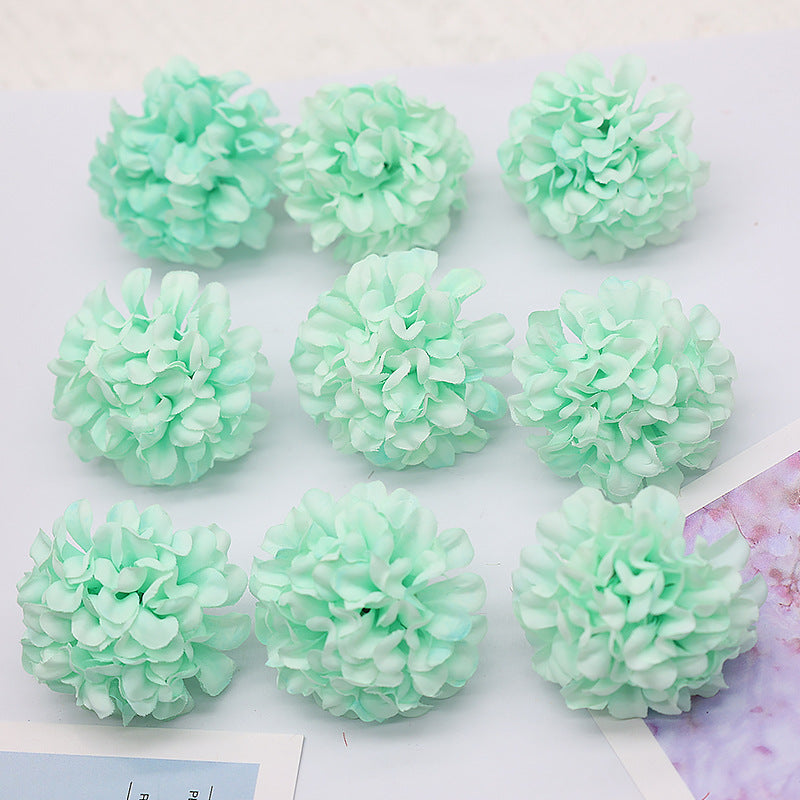 Bulk 10 piezas tamaño mini 1.7" cabezas de hortensia con tallos desmontables 