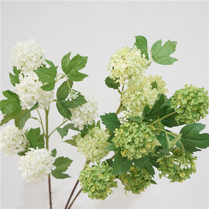 Bulk 31" Hydrangea Long Stems Spray Green Plants Flowers Silk Artificial for Home Office Decoration Table Wholesale