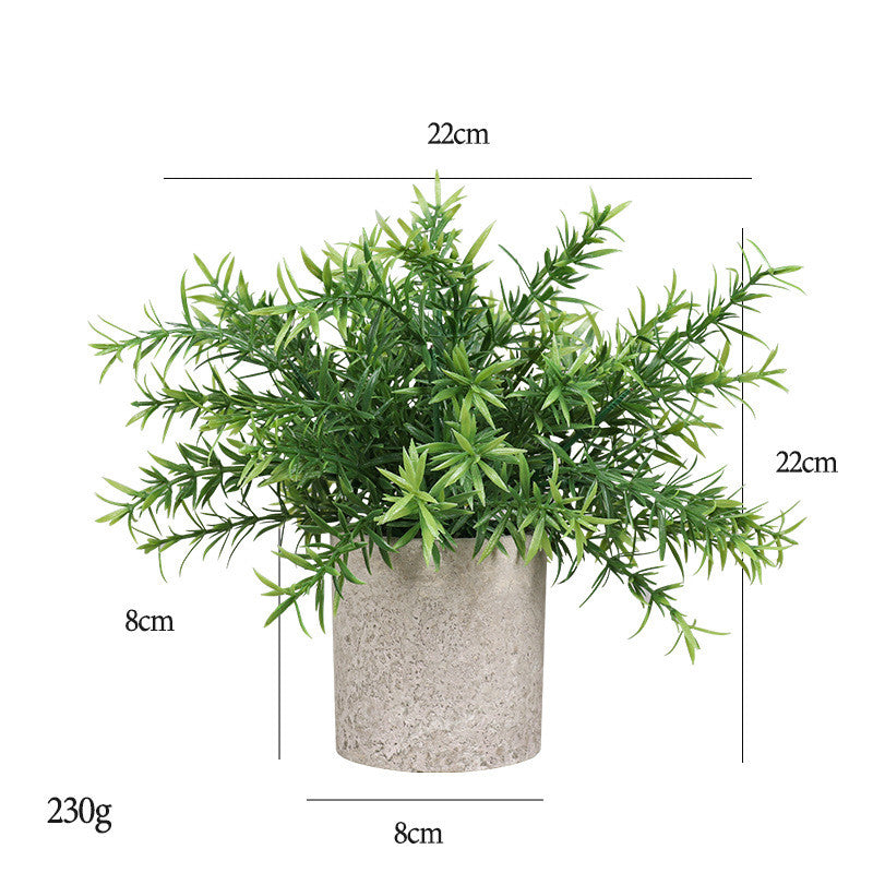 Bulk 7" Mini Potted Greenery Plants Artificial Eucalyptus Plants in Vase Wholesale