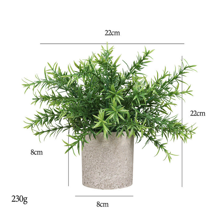 Mini plantas falsas en maceta Plantas de eucalipto de plástico artificial 