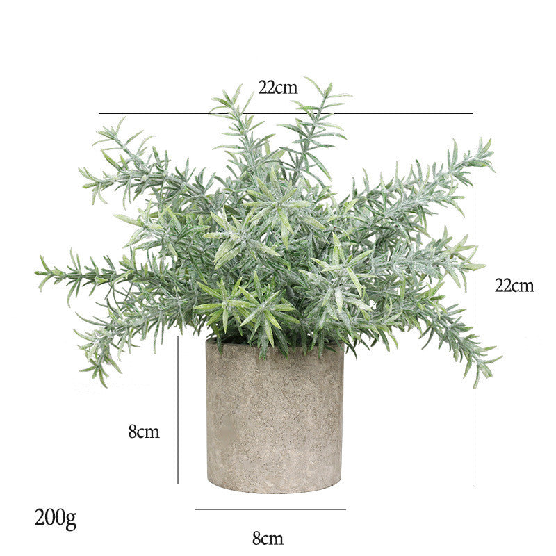 Bulk 7" Mini Potted Greenery Plants Artificial Eucalyptus Plants in Vase Wholesale