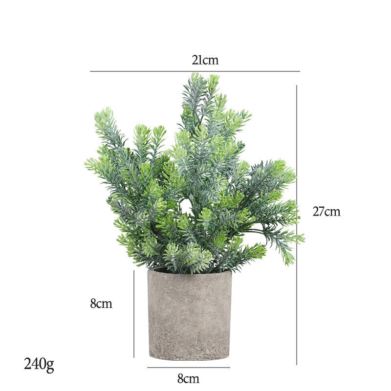 Bulk 7" Mini Potted Greenery Plants Artificial Eucalyptus Plants in Vase Wholesale