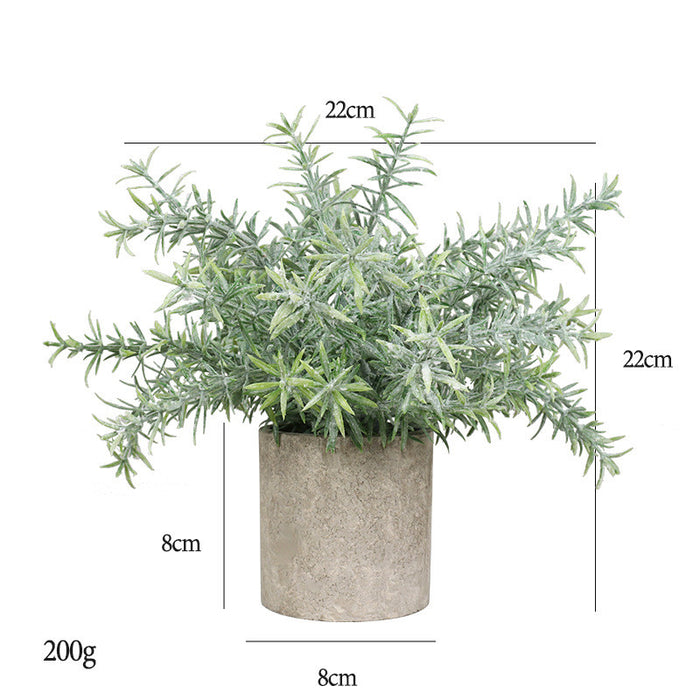 Mini plantas falsas en maceta Plantas de eucalipto de plástico artificial 