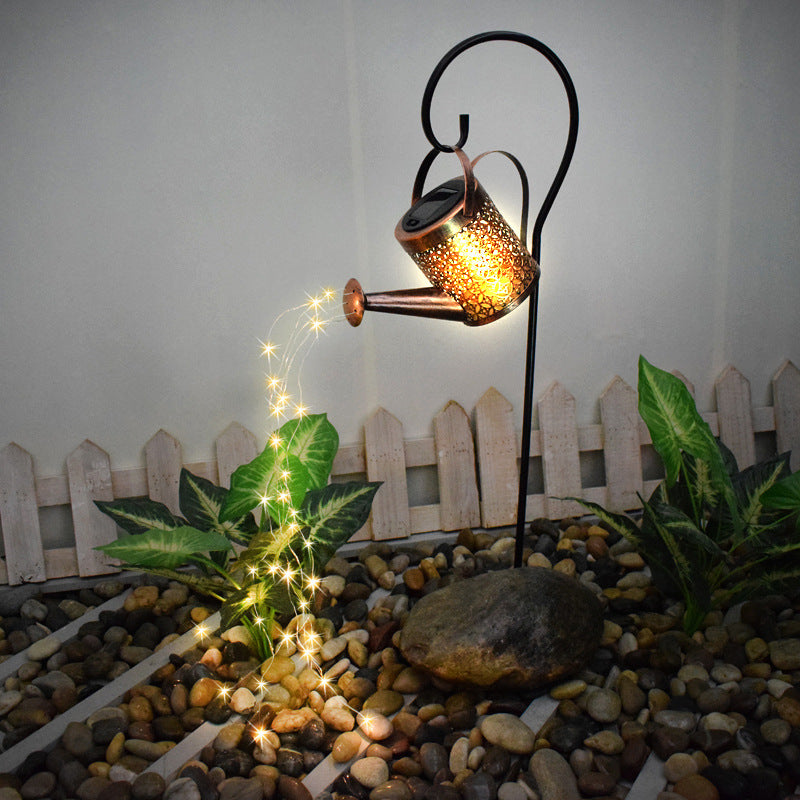 Bulk Outdoor Solar Garden Watering Can with Lights 31 Inch Wholesale