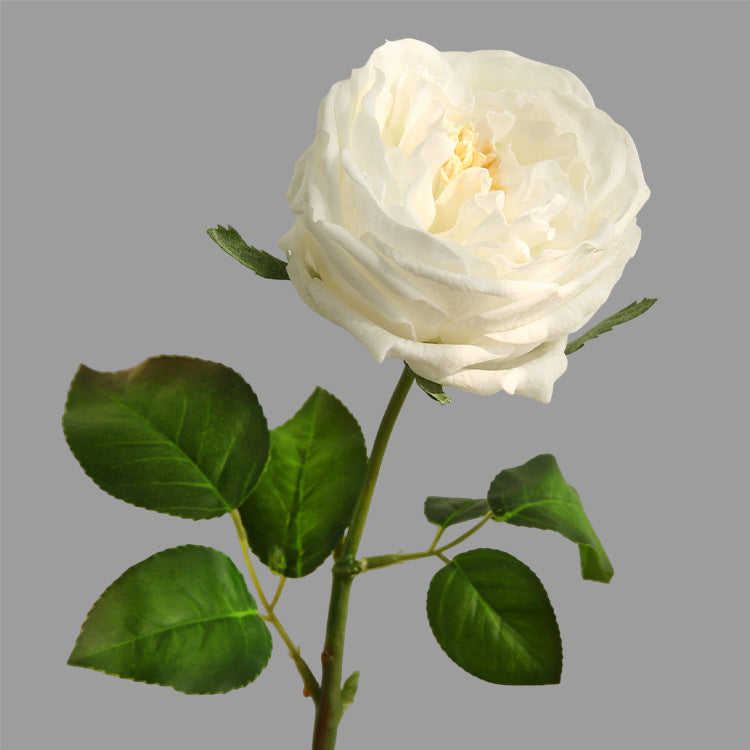 Tige de rose artificielle au toucher réaliste de 17,7 po en vrac, vente en gros