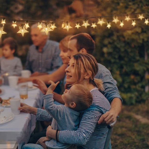 Guirlande lumineuse LED colorée à énergie solaire en vrac 
