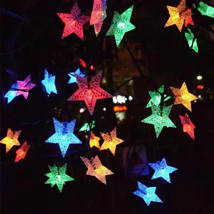 Bulk Star String Lights LED Colorful Solar Energy Lights Strings Wholesale