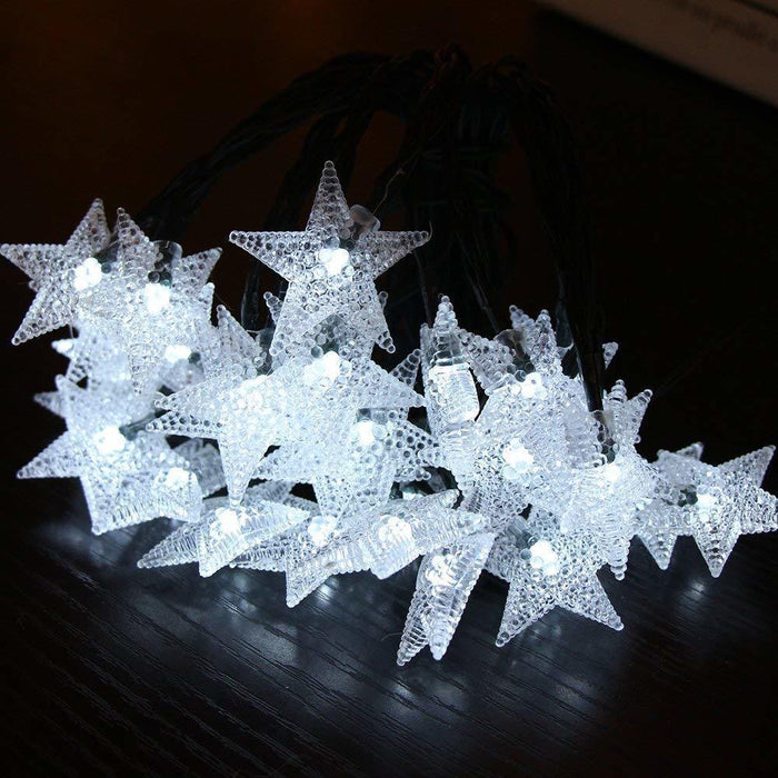 Venta al por mayor Star String Lights LED Colorful Solar Energy Lights Impermeable Navidad Vacaciones Decoración al aire libre 