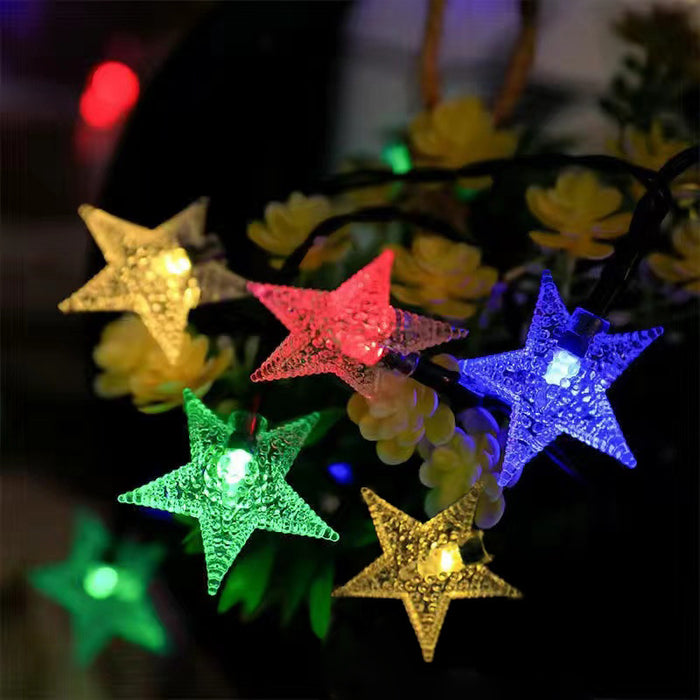Bulk Star String Lights LED Colorful Solar Energy Lights Strings Wholesale