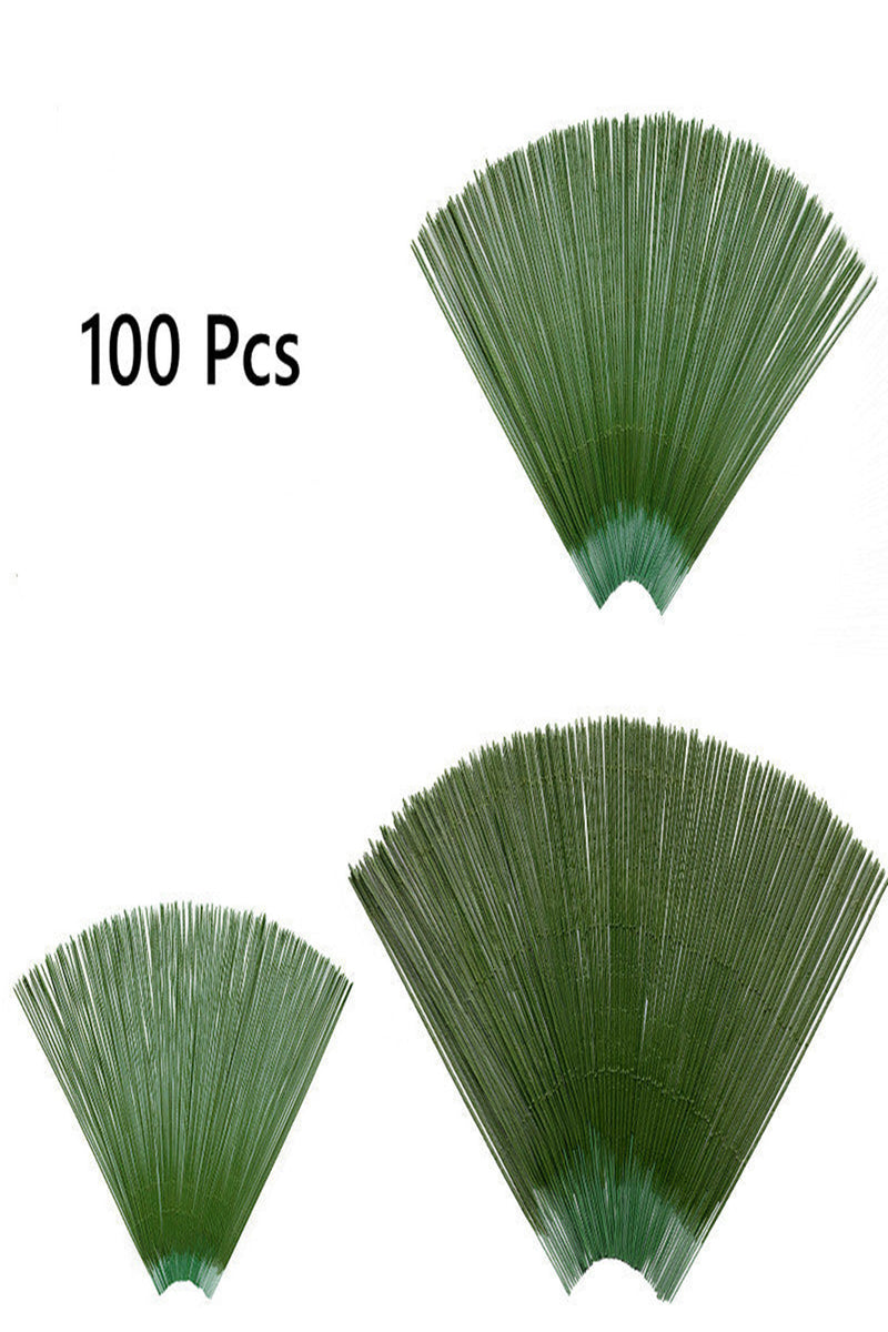 Lot de 100 fils de fer pour fleurs, lot de 4 tailles, pour l'artisanat, vente en gros