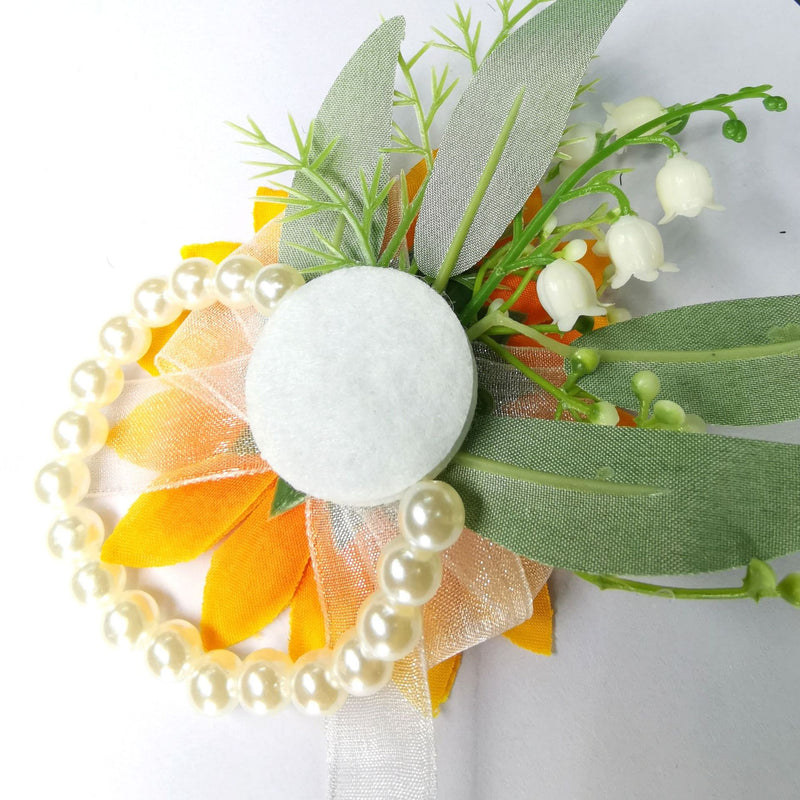 Ramillete de muñeca de girasol a granel con cuentas al por mayor