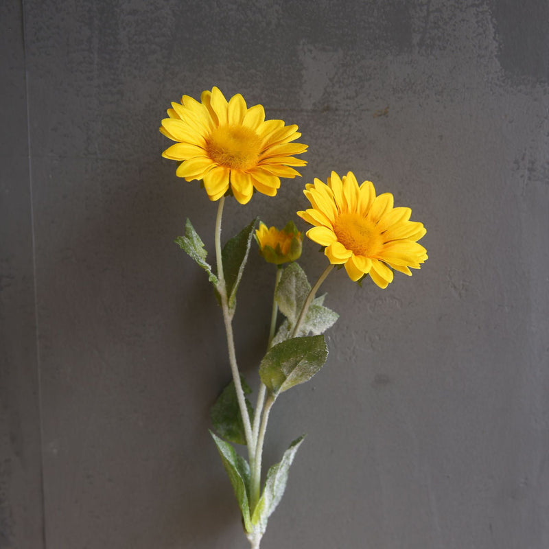 Tournesols en vrac 25" Branche à longue tige Fleurs artificielles en soie Vente en gros