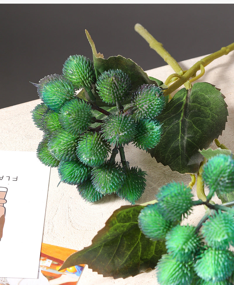 Bulk Sycamore Fruit Ball Chestnut Ball Fruit Green Succulent Plant Greenery 18 Inch Wholesale