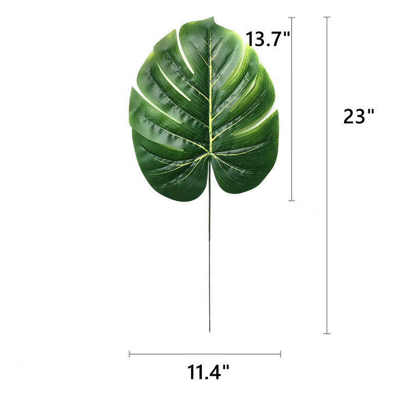 A granel, 10 Uds., palmeras tropicales, hojas de Monstera, jungla, playa, decoraciones de mesa temáticas, venta al por mayor 