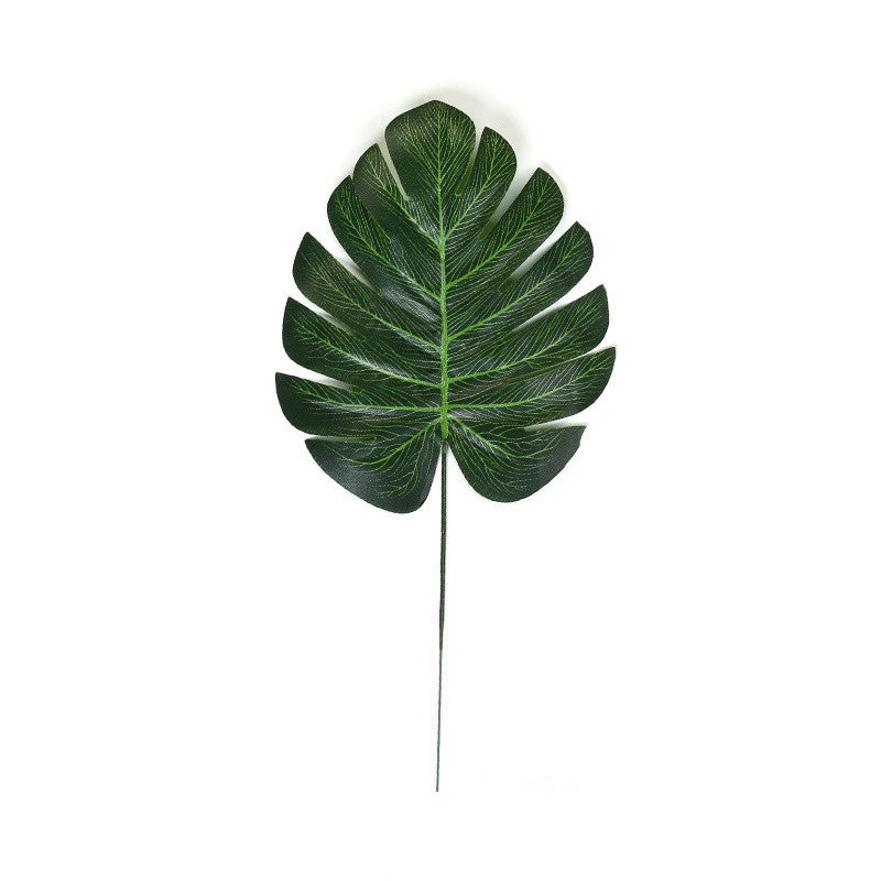 A granel, 10 Uds., palmeras tropicales, hojas de Monstera, jungla, playa, decoraciones de mesa temáticas, venta al por mayor 
