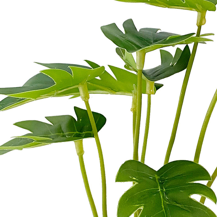 Planta de hojas de árbol de Monstera de palma Tropical a granel al aire libre resistente a los rayos UV al por mayor 