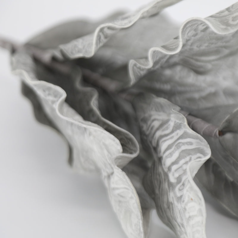 Bulk Wabi-Sabi 39" Lambs Ear Plant Spray Stem Silver Ragwort Foliage Stem Artificial Wholesale