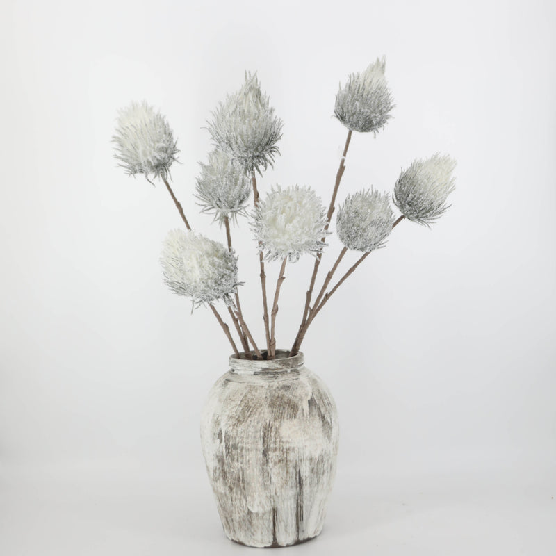 Bulk Wabi-Sabi 39" Snowy Ball Long Stem Artificial Flowers Wholesale