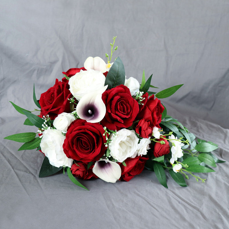 Bulk 9" Rose Bouquets Cascading Bridal Bouquet Wedding Bouquets Wholesale