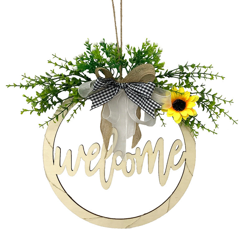 Bulk Welcome Wreath Sign with Light for Front Door Wholesale