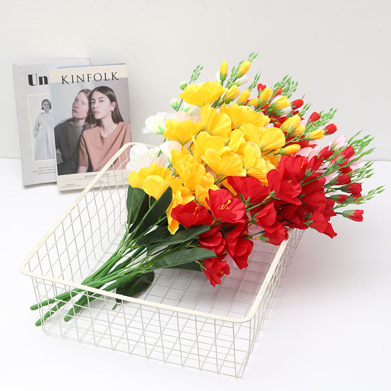 Buisson de glaïeuls artificiels en soie de 27 po en vrac 