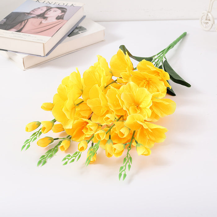 Bulk 27" Gladiolus Bush Flores de seda artificiales al por mayor 