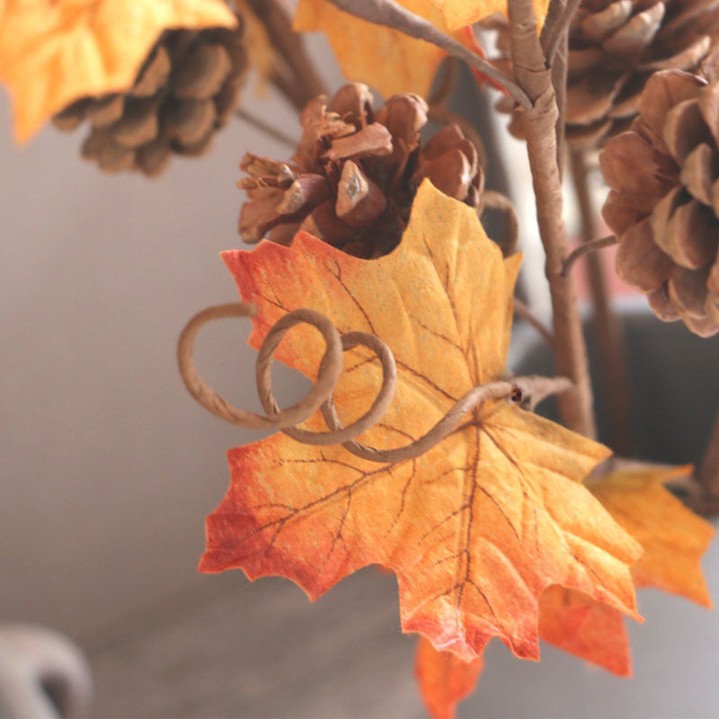 Décoration d'automne en brindille de pin d'érable artificiel en vrac 23 pouces en gros 