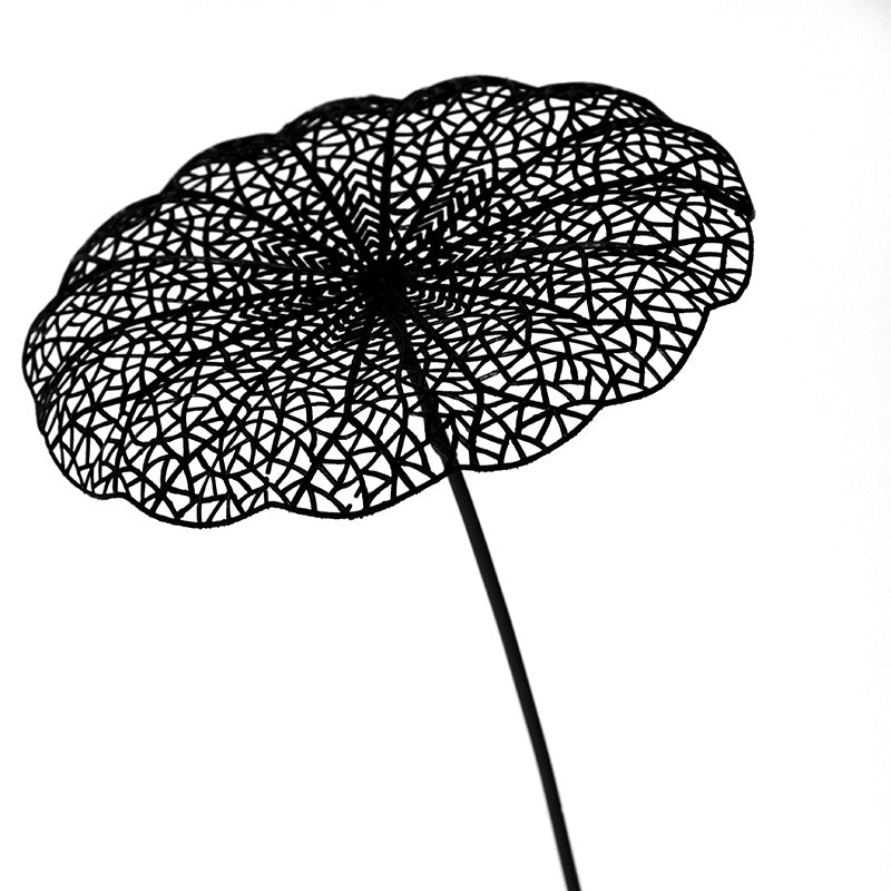 Feuille de lotus creuse artificielle noire en vrac de 23 pouces en gros 