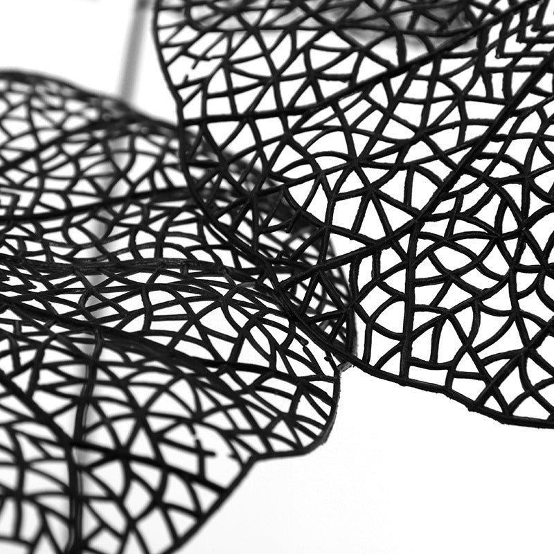 Feuille de lotus creuse artificielle noire en vrac de 23 pouces en gros 