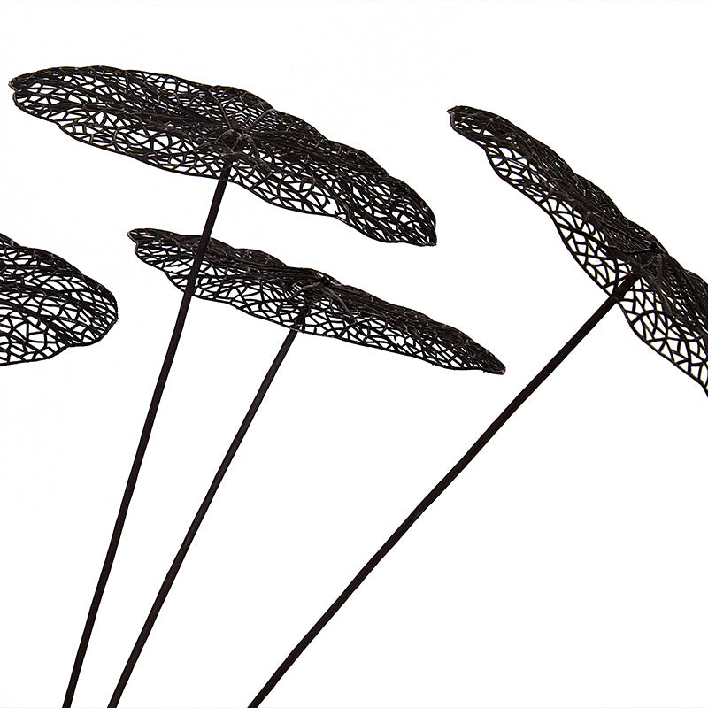 Feuille de lotus creuse artificielle noire en vrac de 23 pouces en gros 