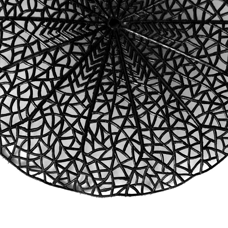 Feuille de lotus creuse artificielle noire en vrac de 23 pouces en gros 