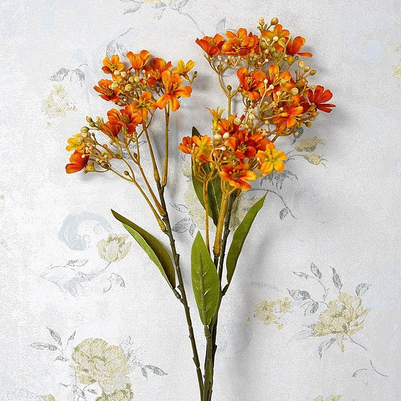 Daphné artificielle en vrac Odora rétro automne rustique cottage fleur d'automne avec tige de feuillage 27 pouces en gros 