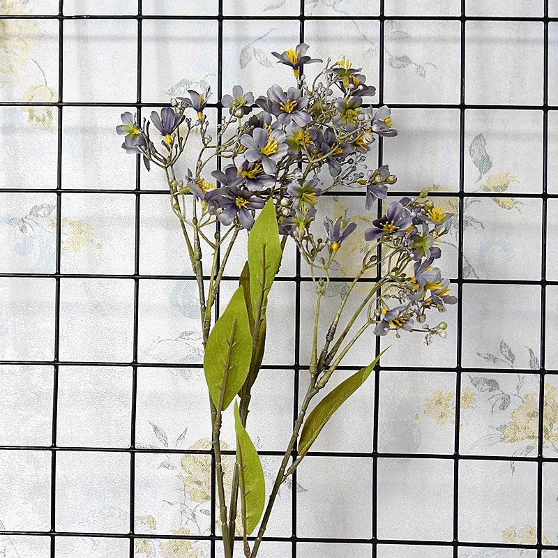 Daphné artificielle en vrac Odora rétro automne rustique cottage fleur d'automne avec tige de feuillage 27 pouces en gros 