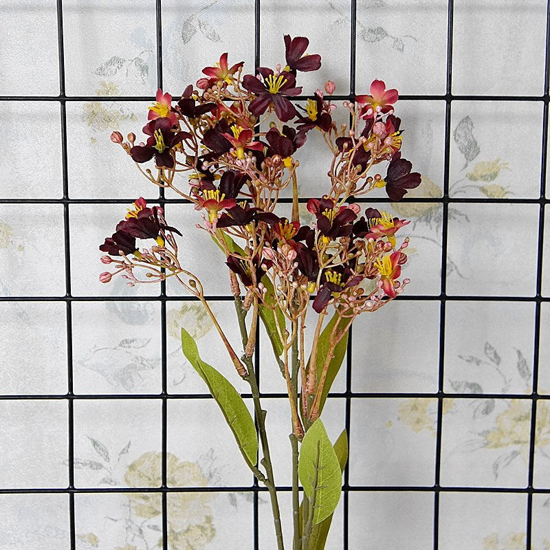 Daphné artificielle en vrac Odora rétro automne rustique cottage fleur d'automne avec tige de feuillage 27 pouces en gros 