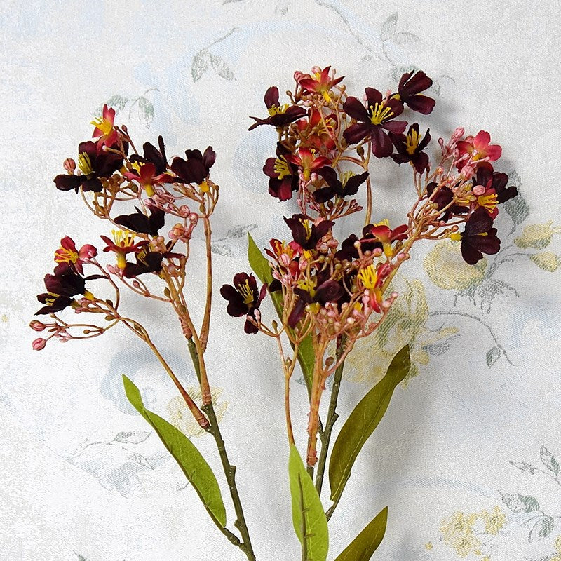 Daphné artificielle en vrac Odora rétro automne rustique cottage fleur d'automne avec tige de feuillage 27 pouces en gros 