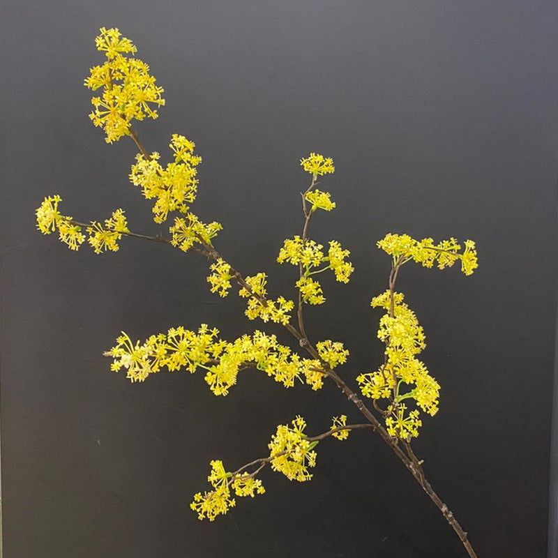 Wholesale Artificial Devilwood Twig Osmanthus Flower Fragrant Olive Plant 45 Inch