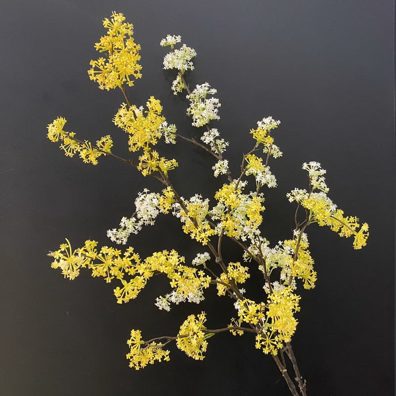 Wholesale Artificial Devilwood Twig Osmanthus Flower Fragrant Olive Plant 45 Inch