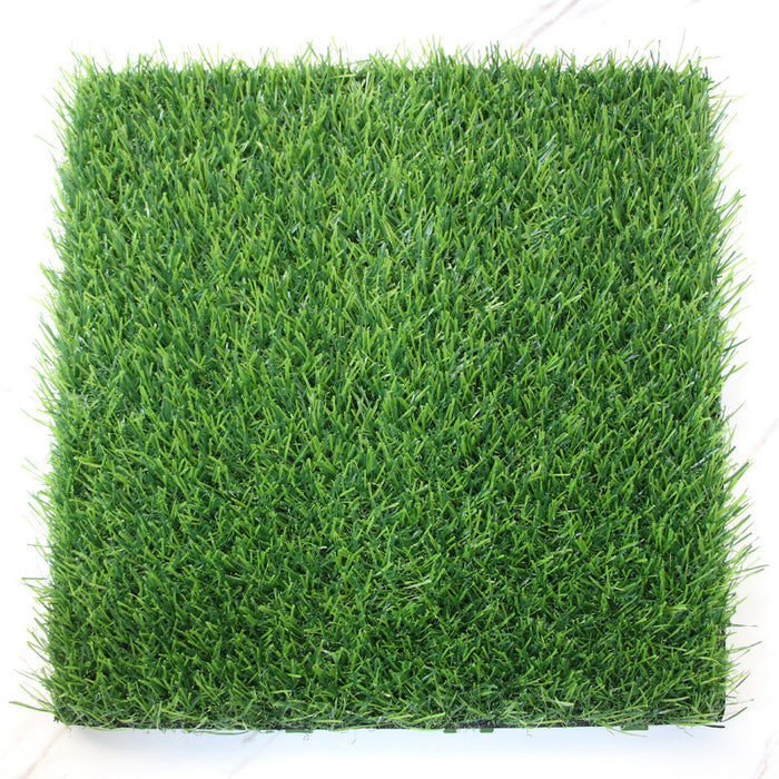 Bulk Artificial Grass Panels Faux Greenery Square Detachable Grass Splice Decoration 11 Inch Wholesale