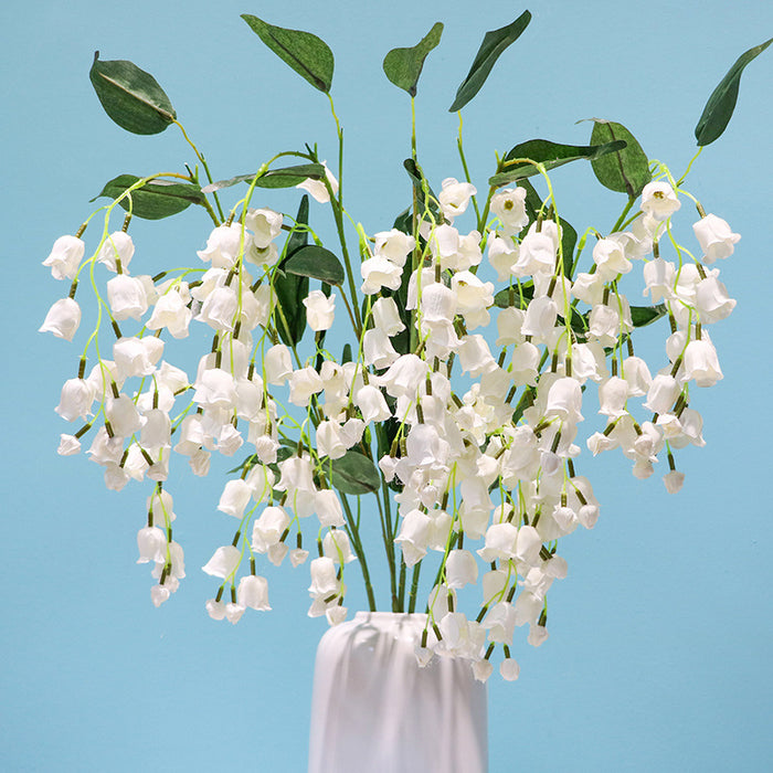 Bulk 39" Lily of The Valley Hanging Orchid Long Stem Silk Flowers Artificial Wholesale