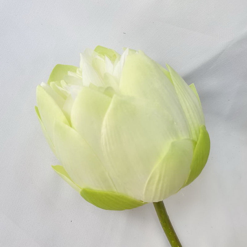 Tige de lys en bourgeon de lotus de 28 pouces en vrac Fleur artificielle en soie Vente en gros 