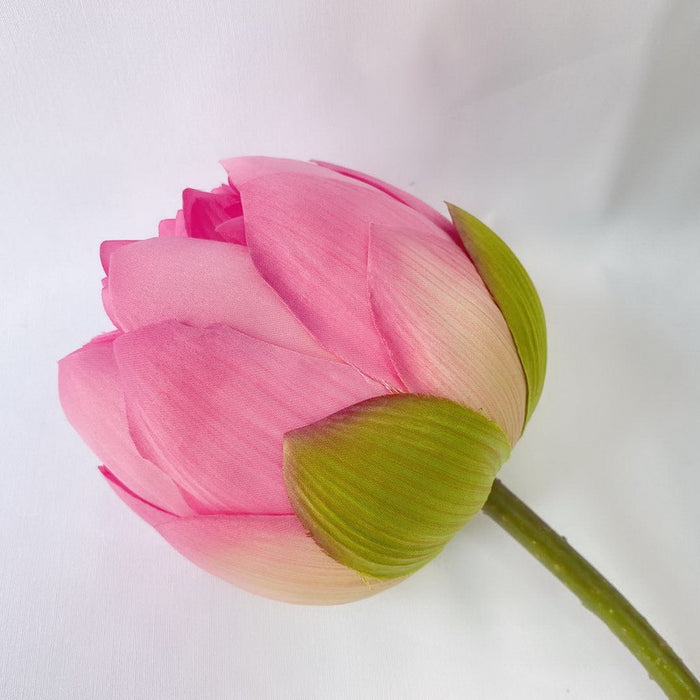 Bulk 28" Lotus Bud Lily Stem Silk Flower Artificial Wholesale