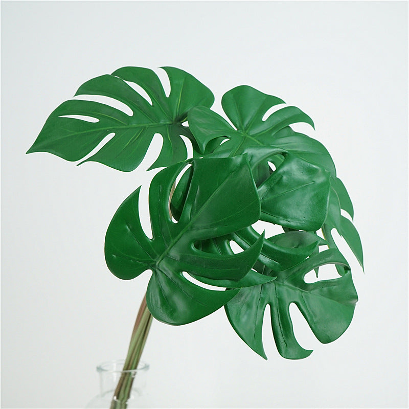 Lot de 6 tiges de Monstera tropicales artificielles en gros 