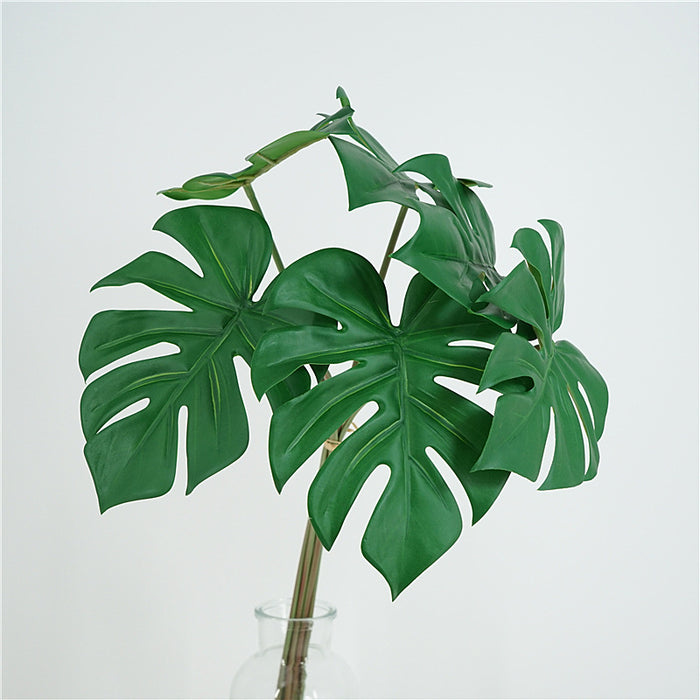 Bulk 6Pcs Tropical Monstera Stems Artificial Plants Wholesale
