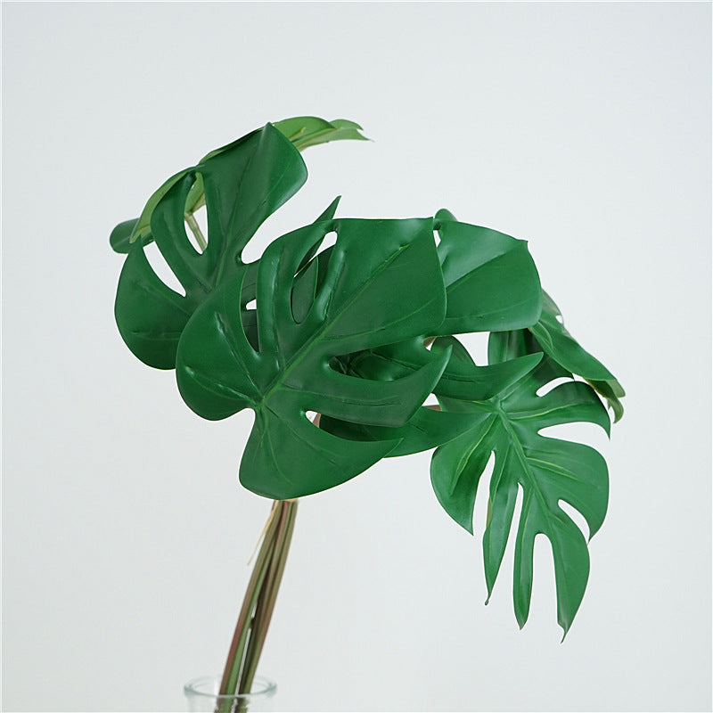 Lot de 6 tiges de Monstera tropicales artificielles en gros 