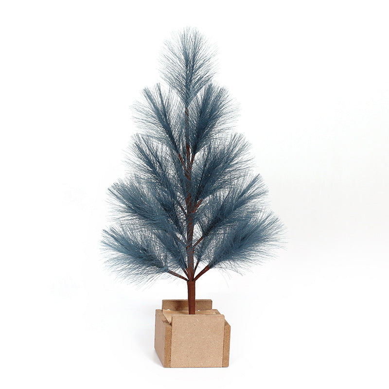 Arbre de pampa artificiel en vrac, ornement de table en bois, décoration de vacances de Noël, 18 pouces, vente en gros 